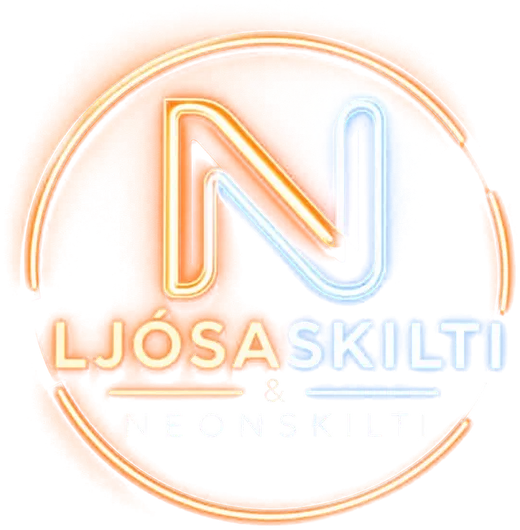 Merki: Ljósaskilti og neonskilti